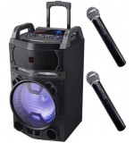 ALTAVOZ PORTATIL 600W KBTUS-700 2 MICROS INA LUCES