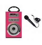 ALTAVOZ BLUETOOTH K8 ROSA +MICRO