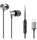 AURICULAR IN-EAR ESTM-50USB-C MICRO TIPO-C PLATA