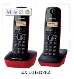 TELEFONO DECT KX-TG1612SPR DUO ROJO