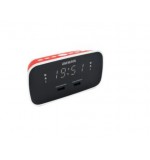 RADIO RELOJ DESPERTADOR CRU-19RD ROJO USB