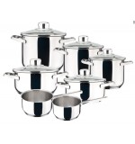 BATERIA COCINA  DUX 12 pza. Acero inox